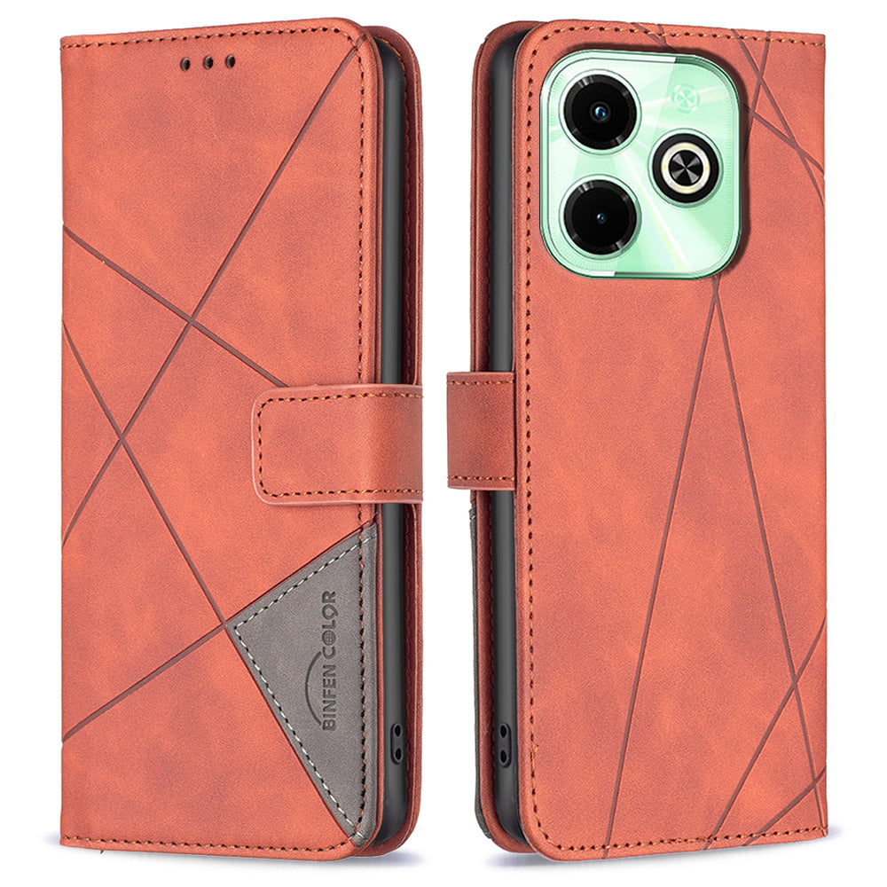 BINFEN COLOR BF05 For Transsion Infinix Hot 40 / Hot 40 Pro Leather Case Stand Wallet Cover - Black BINFEN COLOR BF05 For Transsion Infinix Hot 40 / Hot 40 Pro Leather Case Stand Wallet Cover - Black